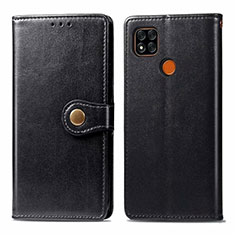 Leather Case Stands Flip Cover L06 Holder for Xiaomi POCO C31 Black