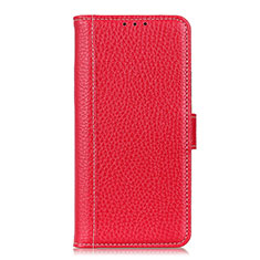 Leather Case Stands Flip Cover L07 Holder for Huawei Honor 30S Red