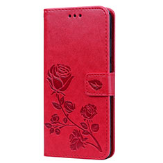 Leather Case Stands Flip Cover L07 Holder for Huawei Honor 8X Red