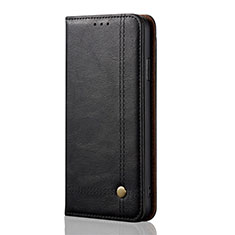 Leather Case Stands Flip Cover L07 Holder for Huawei Nova 7i Black