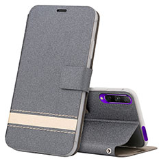 Leather Case Stands Flip Cover L07 Holder for Huawei P Smart Pro (2019) Gray