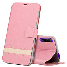 Leather Case Stands Flip Cover L07 Holder for Huawei P Smart Pro (2019) Pink