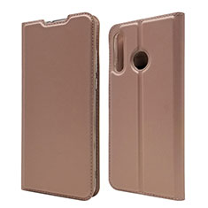 Leather Case Stands Flip Cover L07 Holder for Huawei P30 Lite XL Rose Gold