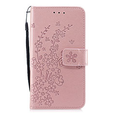 Leather Case Stands Flip Cover L07 Holder for Huawei P30 Pink