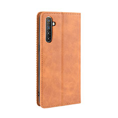 Leather Case Stands Flip Cover L07 Holder for Oppo K5 Orange