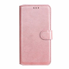 Leather Case Stands Flip Cover L07 Holder for Realme 6 Rose Gold