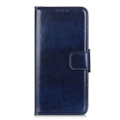 Leather Case Stands Flip Cover L07 Holder for Realme 7 Pro Blue
