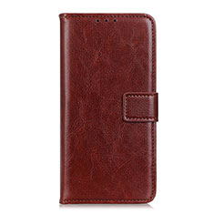 Leather Case Stands Flip Cover L07 Holder for Realme V15 5G Brown