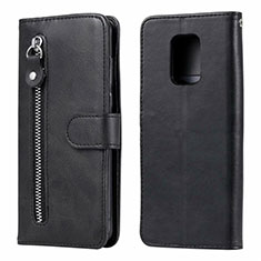 Leather Case Stands Flip Cover L07 Holder for Xiaomi Redmi Note 9 Pro Max Black