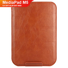 Leather Case Stands Flip Cover L08 for Huawei MediaPad M5 8.4 SHT-AL09 SHT-W09 Brown