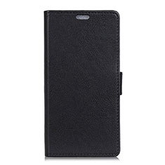 Leather Case Stands Flip Cover L08 Holder for Asus Zenfone 5 ZS620KL Black