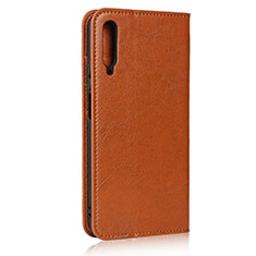 Leather Case Stands Flip Cover L08 Holder for Huawei P Smart Pro (2019) Orange