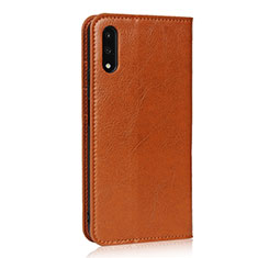 Leather Case Stands Flip Cover L08 Holder for Huawei P Smart Z (2019) Orange