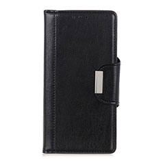 Leather Case Stands Flip Cover L08 Holder for Huawei Y7p Black