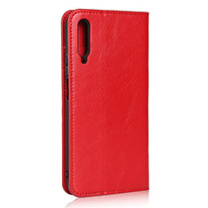 Leather Case Stands Flip Cover L08 Holder for Huawei Y9s Red