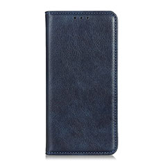 Leather Case Stands Flip Cover L08 Holder for LG K92 5G Blue