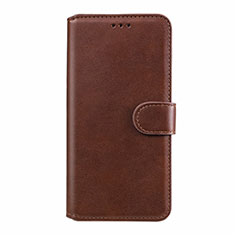 Leather Case Stands Flip Cover L08 Holder for Realme 6 Pro Brown