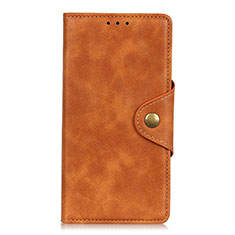 Leather Case Stands Flip Cover L08 Holder for Realme 7 Pro Orange
