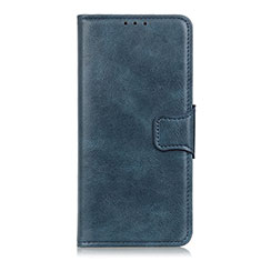 Leather Case Stands Flip Cover L08 Holder for Samsung Galaxy A11 Blue