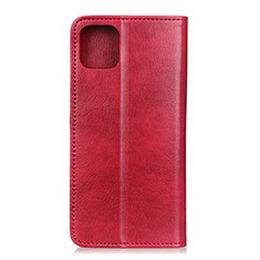 Leather Case Stands Flip Cover L08 Holder for Samsung Galaxy A71 5G Red