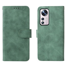 Leather Case Stands Flip Cover L08 Holder for Xiaomi Mi 12 5G Green