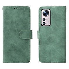 Leather Case Stands Flip Cover L08 Holder for Xiaomi Mi 12 Pro 5G Green