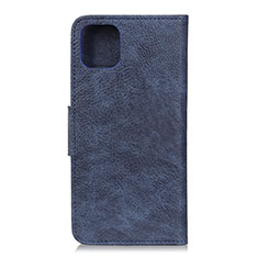 Leather Case Stands Flip Cover L09 Holder for Huawei Honor 30S Blue