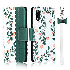 Leather Case Stands Flip Cover L09 Holder for Huawei P Smart Z (2019) Green