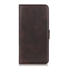 Leather Case Stands Flip Cover L09 Holder for Realme V15 5G Brown