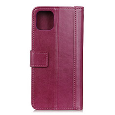 Leather Case Stands Flip Cover L09 Holder for Samsung Galaxy A71 4G A715 Red Wine