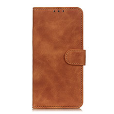 Leather Case Stands Flip Cover L09 Holder for Samsung Galaxy S20 FE 4G Brown