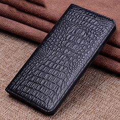 Leather Case Stands Flip Cover L09 Holder for Xiaomi Mi 10 Black