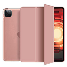 Leather Case Stands Flip Cover L10 Holder for Apple iPad Pro 11 (2022) Rose Gold