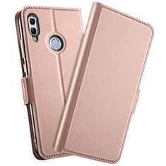 Leather Case Stands Flip Cover L10 Holder for Huawei Honor 10 Lite Rose Gold