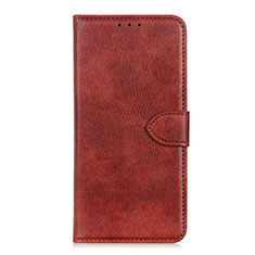 Leather Case Stands Flip Cover L10 Holder for Huawei P smart S Brown