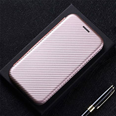 Leather Case Stands Flip Cover L10 Holder for LG K42 Rose Gold