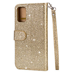 Leather Case Stands Flip Cover L10 Holder for Samsung Galaxy S20 Plus Gold