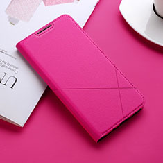 Leather Case Stands Flip Cover L11 Holder for Huawei Honor 10 Lite Hot Pink