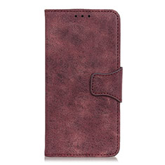 Leather Case Stands Flip Cover L11 Holder for Huawei Nova 6 SE Red Wine