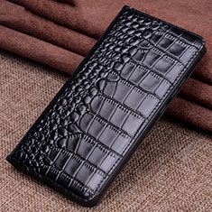 Leather Case Stands Flip Cover L11 Holder for Xiaomi Mi 10 Black