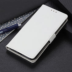 Leather Case Stands Flip Cover L12 Holder for Motorola Moto Edge White