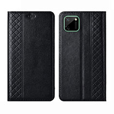 Leather Case Stands Flip Cover L14 Holder for Realme C11 Black