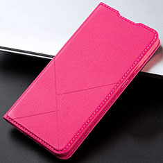 Leather Case Stands Flip Cover L14 Holder for Xiaomi Redmi 8A Hot Pink