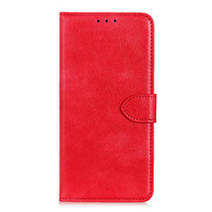Leather Case Stands Flip Cover L15 Holder for Samsung Galaxy A31 Red