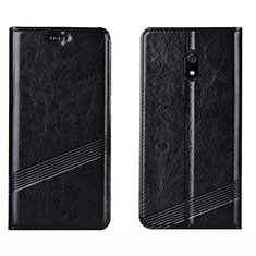 Leather Case Stands Flip Cover L15 Holder for Xiaomi Redmi 8A Black