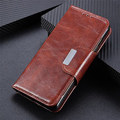 Leather Case Stands Flip Cover L16 Holder for Realme Narzo 30 Pro 5G Brown