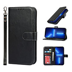 Leather Case Stands Flip Cover L19 Holder for Apple iPhone 13 Pro Black