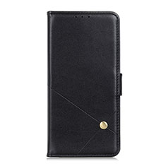 Leather Case Stands Flip Cover L19 Holder for Realme C11 Black
