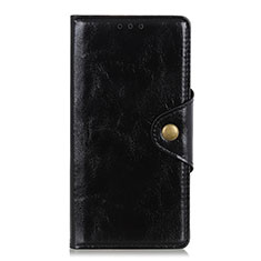 Leather Case Stands Flip Cover L19 Holder for Realme Q2 5G Black