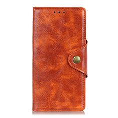 Leather Case Stands Flip Cover L19 Holder for Realme Q2 5G Orange